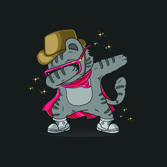 Cowboy Cat Dabbing