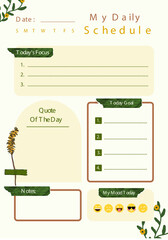 My Daily Schedule Planner