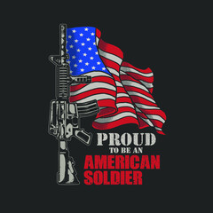 proud to be american soldier