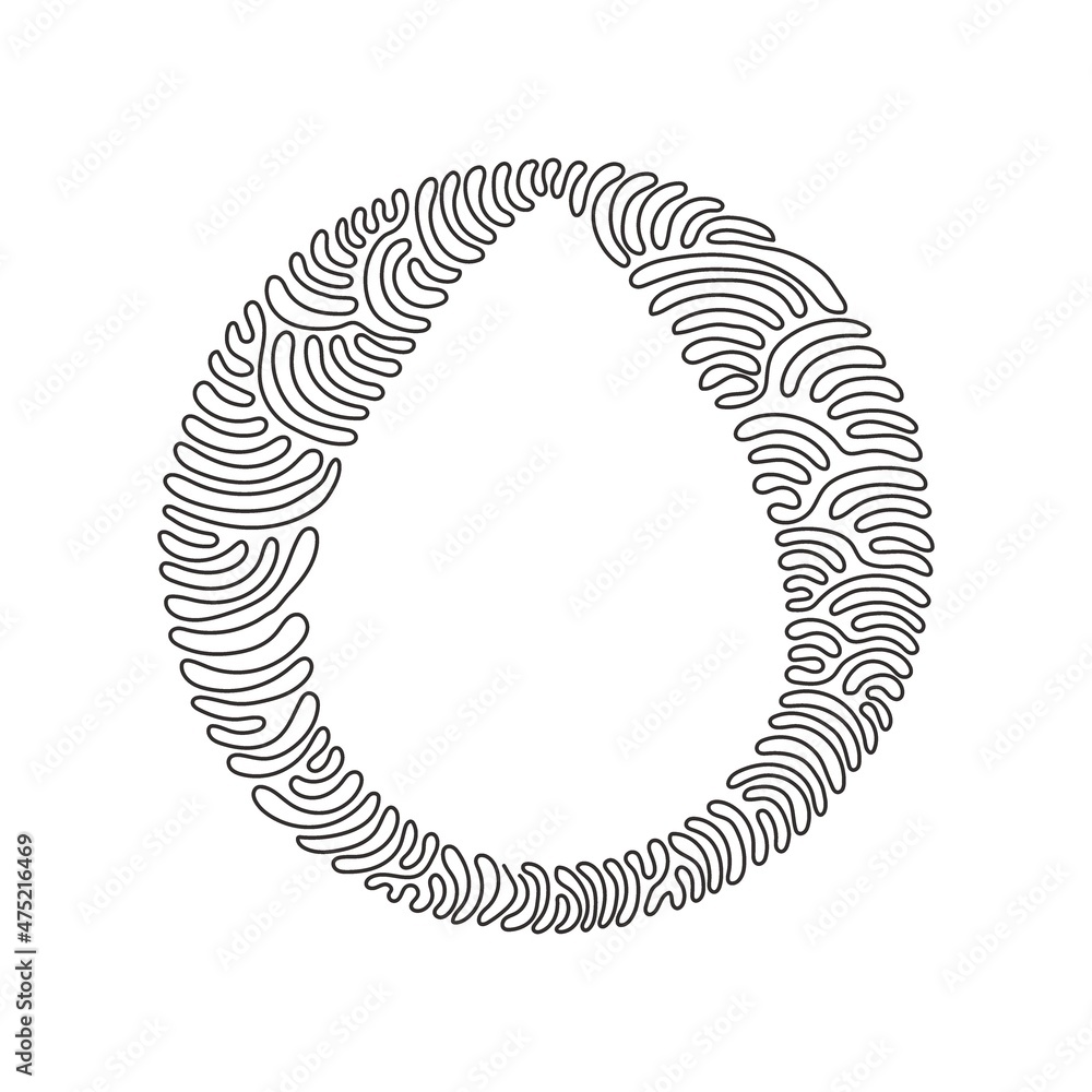 Poster single one line drawing water drop outline icon. linear style sign for mobile concept and web design