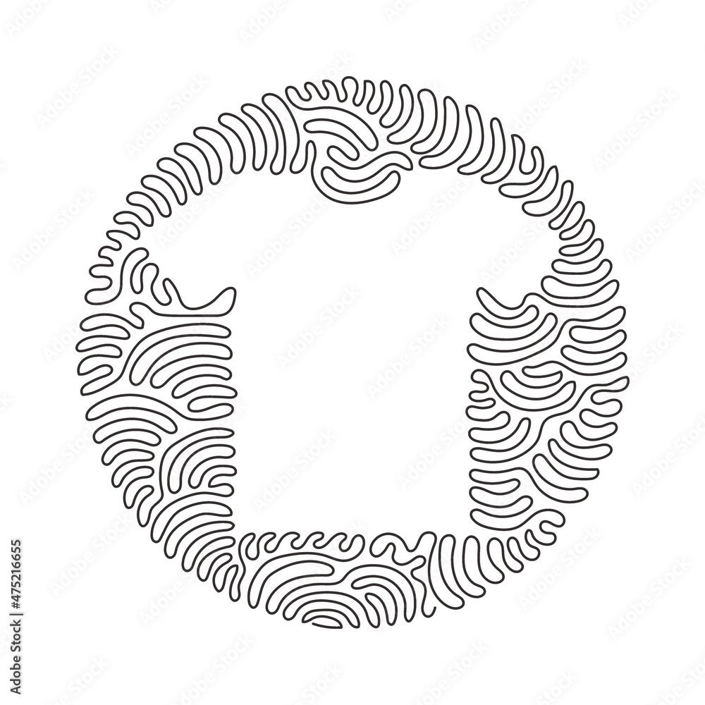 Poster single one line drawing t-shirt clothes icon or sign in thin line. geometric shapes. outline figures