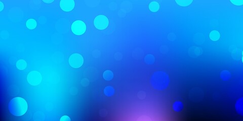 Dark pink, blue vector background with random forms.