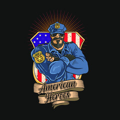 American Police Badge