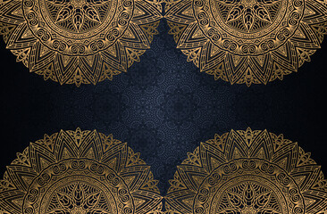 Luxury ornamental mandala design background vector image