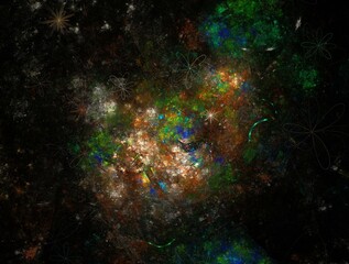 Imaginatory fractal abstract background Image