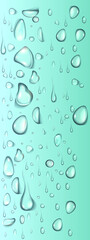 premium Water Drops Blue Background Top View Stock vectoral illustration