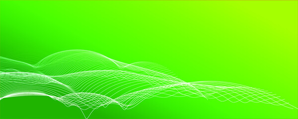 vertical lines green wave light screen gradient texture background. Abstract technology big data digital background premium vectoral illustration