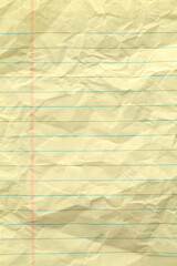 Wrinkled Yellow Paper
