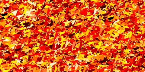 Light Red, Yellow vector pattern with polygonal style.