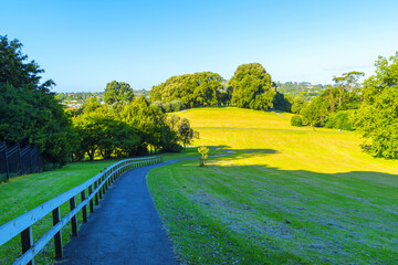 Obraz premium Landscape Scenery of Monte Cecilia Park Hillsborough, Auckland New Zealand