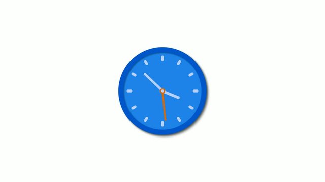 blue clock animation isolated wb
