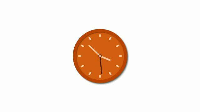 brown clock animation isolated wb