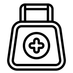 first aid kit line icon