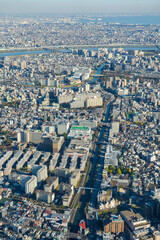 【都市景観】東京スカイツリー眼下の街並み