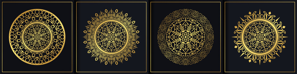 luxury mandala design collection template