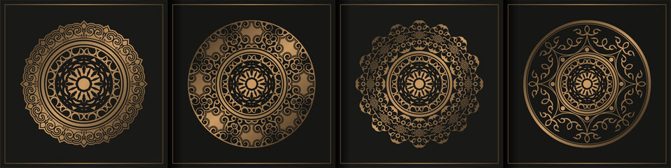 luxury mandala design collection template