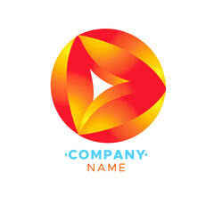 This an abstract colorful Vector logo for Business Company, Brand Logo, abstract colorful illustration