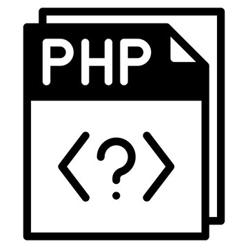 php file glyph icon