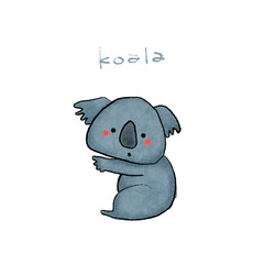 コアラ手描きイラスト素材