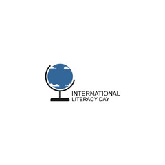 vector illustration of digital book logo. digital book site. digital literacy. International Literacy Day.