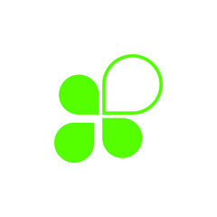 shamrock leaf icon logo
