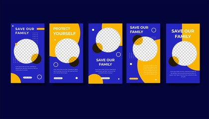 healthcare & medical instagram stories promotion template collection