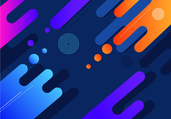 colorful geometric background with circles