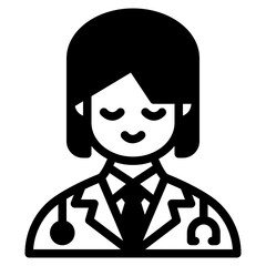 doctor glyph icon