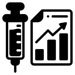 statistics glyph icon