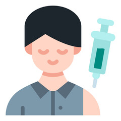 vaccination flat icon