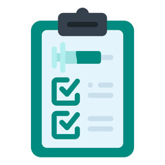 vaccine record flat icon