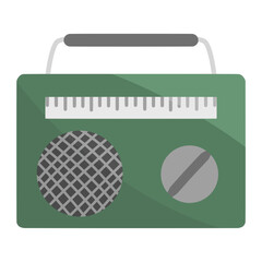 radio for communication color illustration