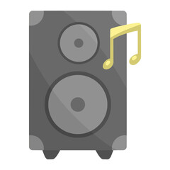 speaker box for communication color illustration