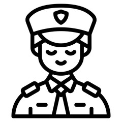 police outline icon