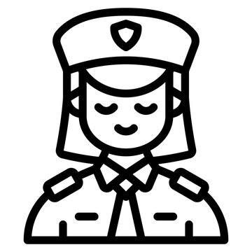 recommend clip art: police outline icon