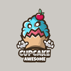 Illustration vector graphic of Cupcake, good for logo design