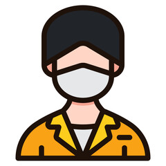 reception filled outline icon