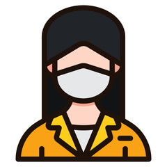 reception filled outline icon