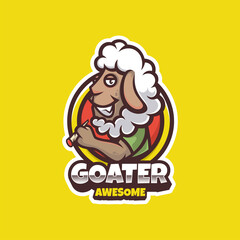 Illustration vector graphic of Goat Character, good for logo design