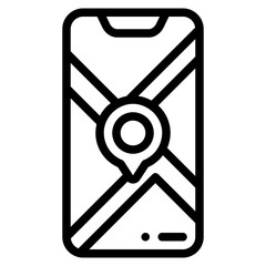 phone outline icon