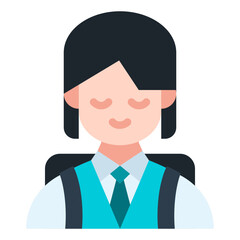 student flat icon