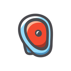 Boxing Paws for training Vector icon Cartoon illustration