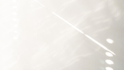 Shadow background. Sunlight architecture abstract background with light, black shadow overlay from window on white texture wall. Product presentation, backdrop and mockup, summer seasonal concept.