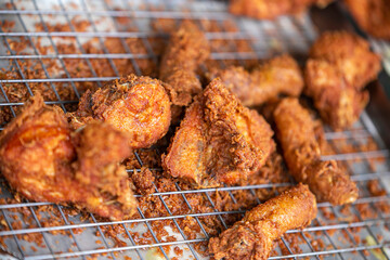 grilled chicken on the grill