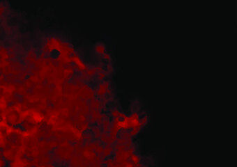 赤い幻想的な血の水彩テクスチャ背景
