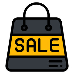 sale filled outline icon