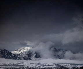 Fototapeta na wymiar Winter Mountain, Utah