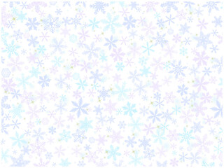 雪の結晶の壁紙_一面_白背景