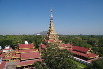 Fototapeta na wymiar ミャンマー　マンダレー旧王宮