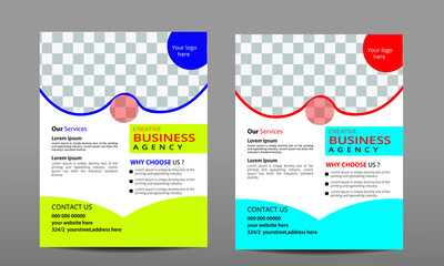 Corporate business flyer design template,Creative vector illustration